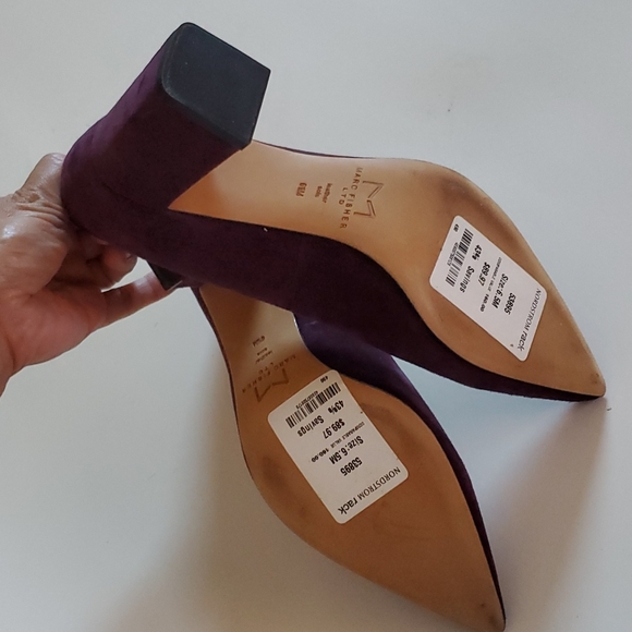 Marc Fisher LTD Suede Block Heel Pump - Picture 4 of 4